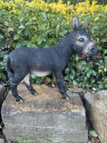 Resin Donkey Garden Statue | Farm Animal Ornament | Indoor & Outdoor Décor