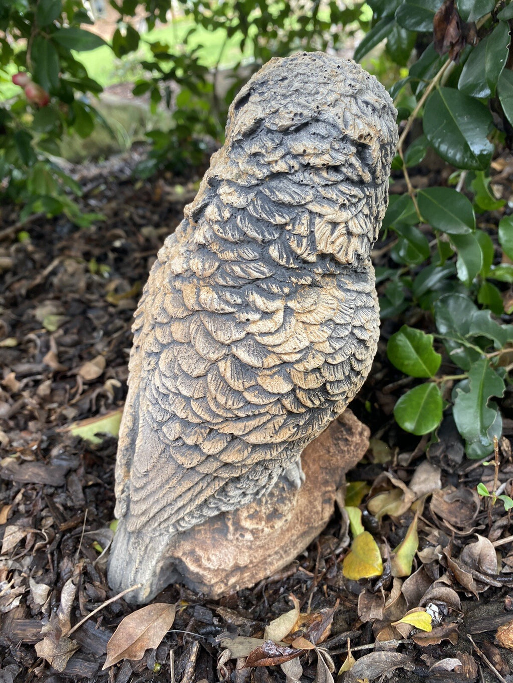 Kookaburra Bird On A Log  Statue Ornament Animal Concrete Garden Australian Made