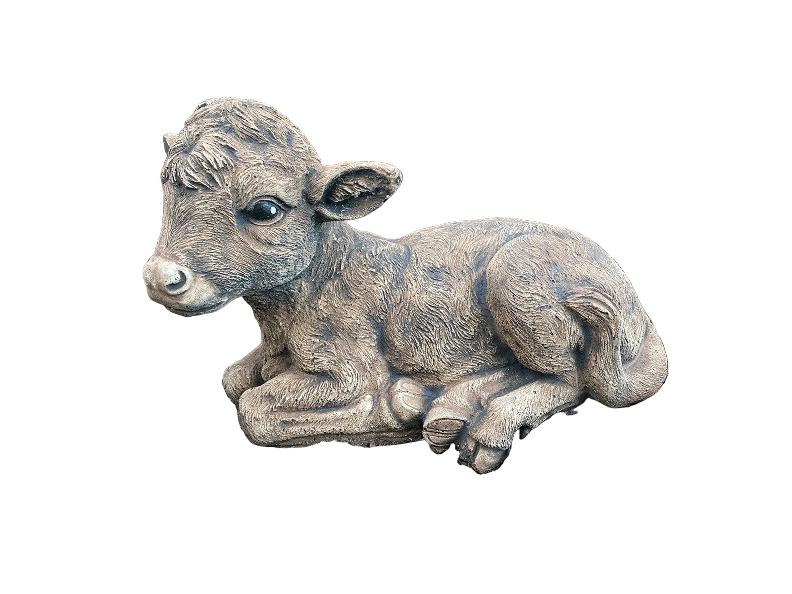 Cow Calf Statue Brown Ornament Farm Animal Concrete Garden Australian Made