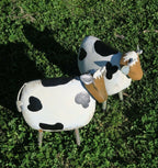 Cow Statue Metal Garden Ornament Home Decor Sculpture Farm Animals