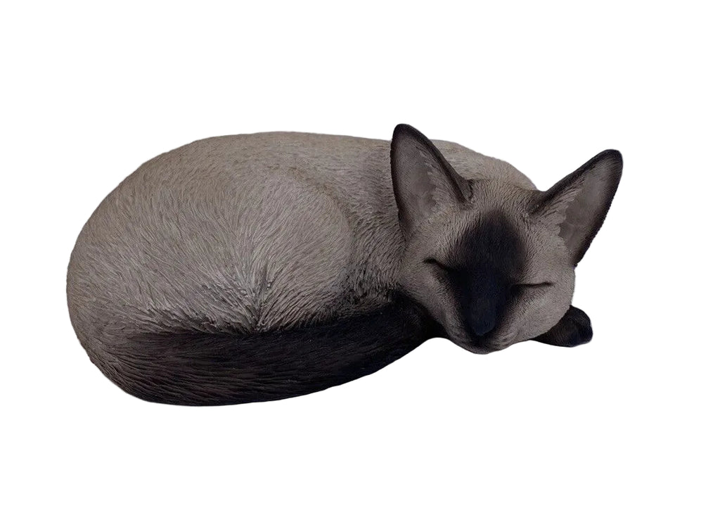 Siamese Chocolate Point Cat Kitten Garden Statue  Figurine Statue Home Decor