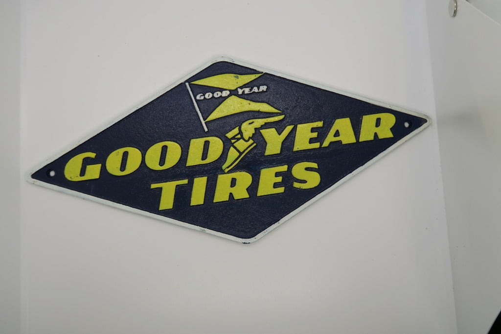 Good Year Tires Cast Iron Sign Retro Man Cave Garage