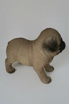 MINI PUG  DOG STANDING ANIMAL GARDEN STATUE ORNAMENT FIGURINE GIFT