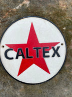 Caltex  Iron Sign Retro Man Cave Shed Garage Reproduction 25 cm