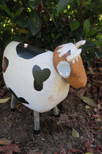 Cow Statue Metal Garden Ornament Home Decor Sculpture Farm Animals