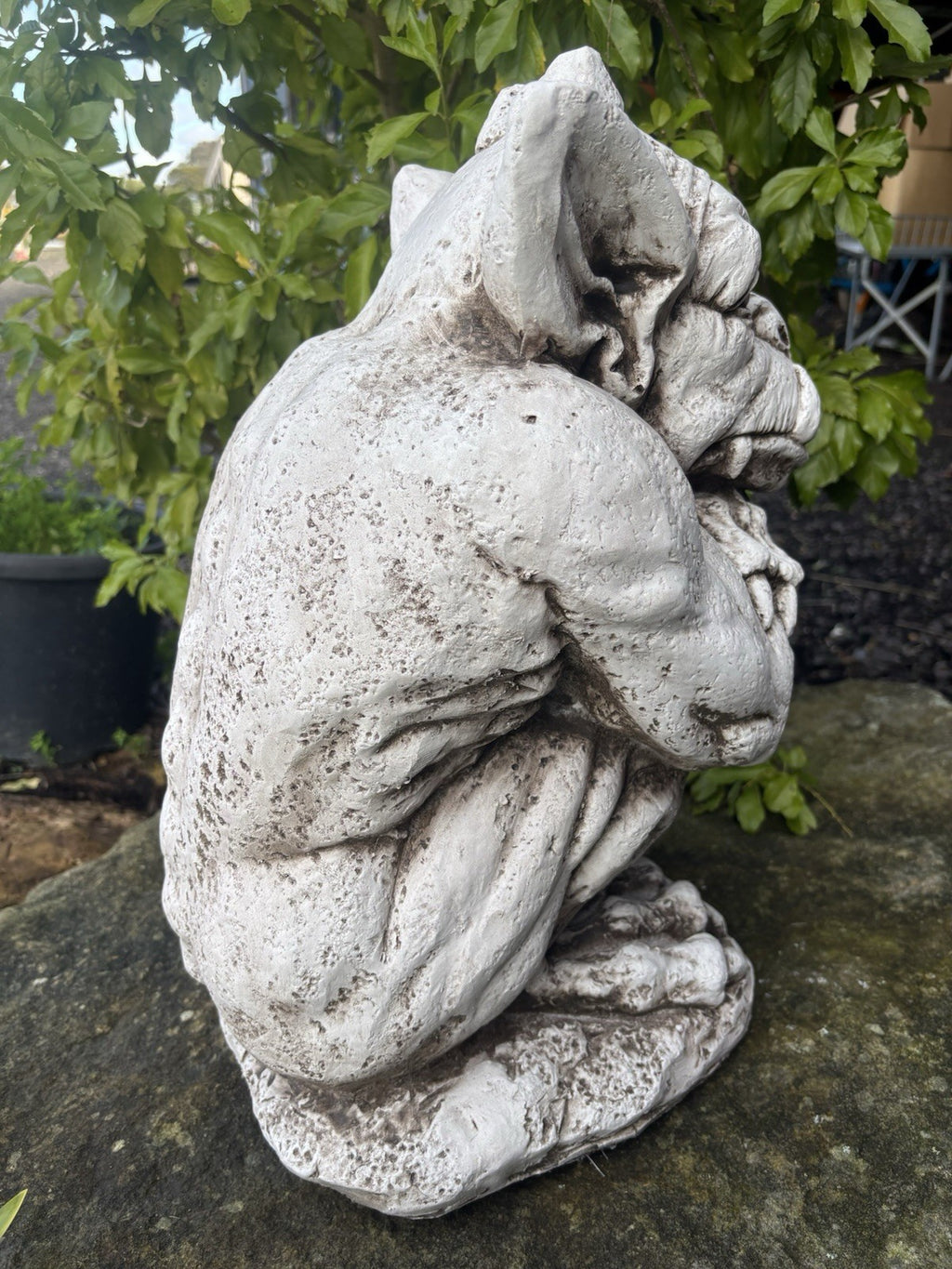 Gargoyle With Shield ,Gargoyle with Sword Garden Statue Ornament 46 cm High