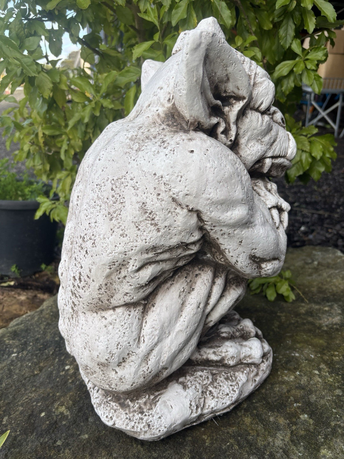 Gargoyle With Shield ,Gargoyle with Sword Garden Statue Ornament 46 cm High