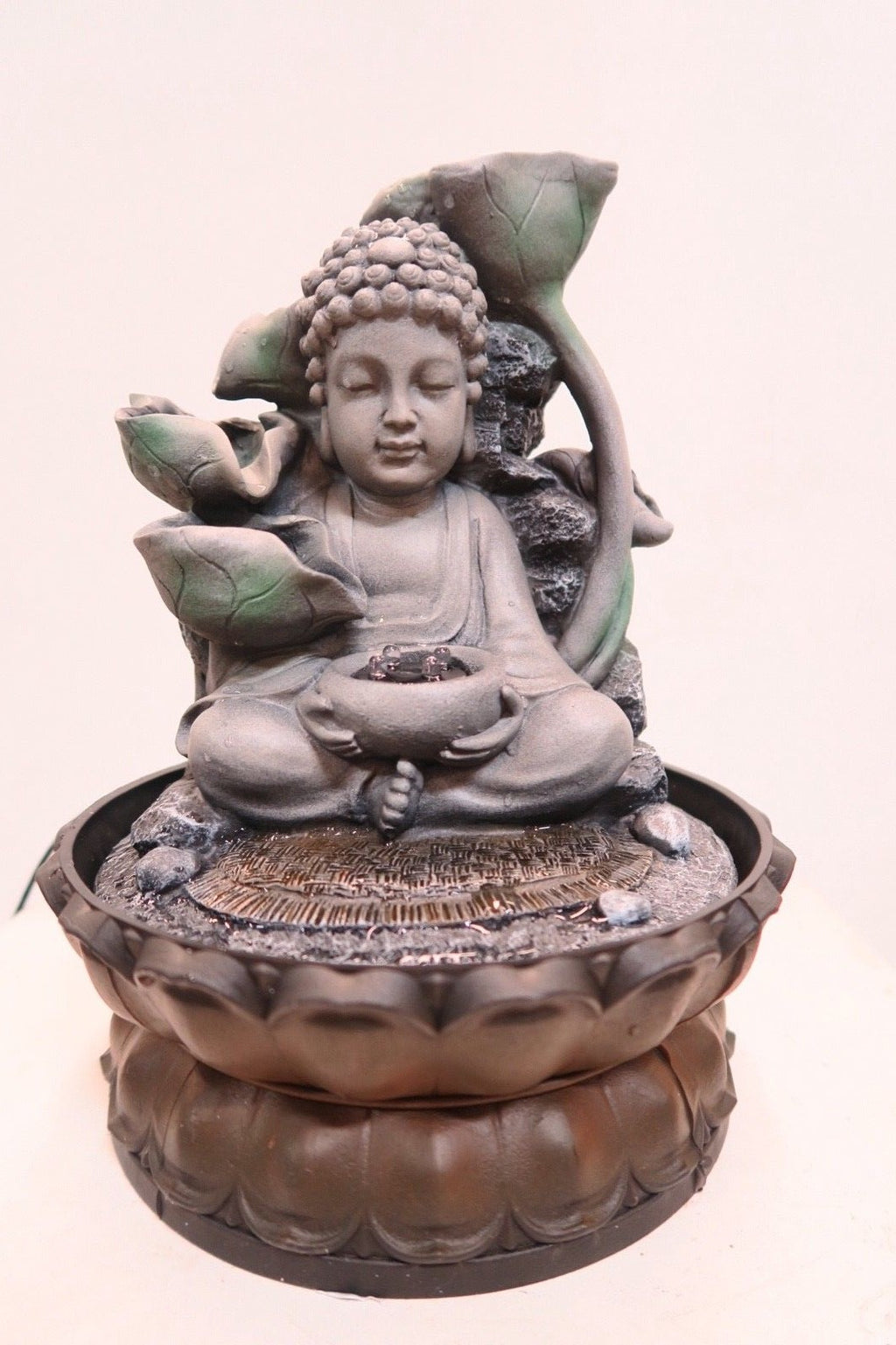 Baby Buddha small indoor / Outdoor table top Water fountain water feature