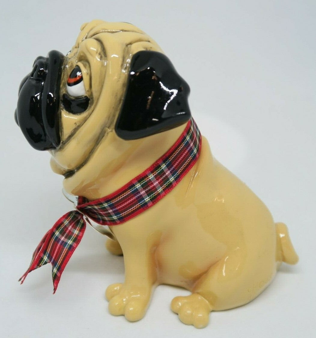 Little Paws Prince The Pug Dog Pet Figurine Statue~ Home Decor Ornament