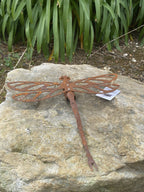 Dragonfly Metal Garden Art Rusty Wall Décor 40cm