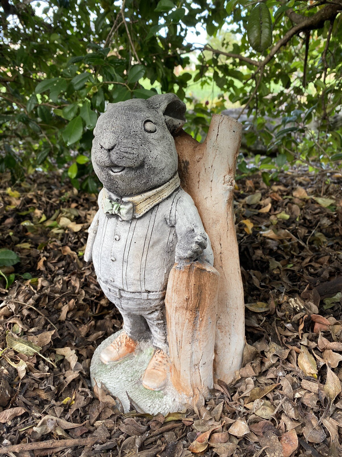 Willow Father Rabbit Concrete Cement Garden Statue Australian Made