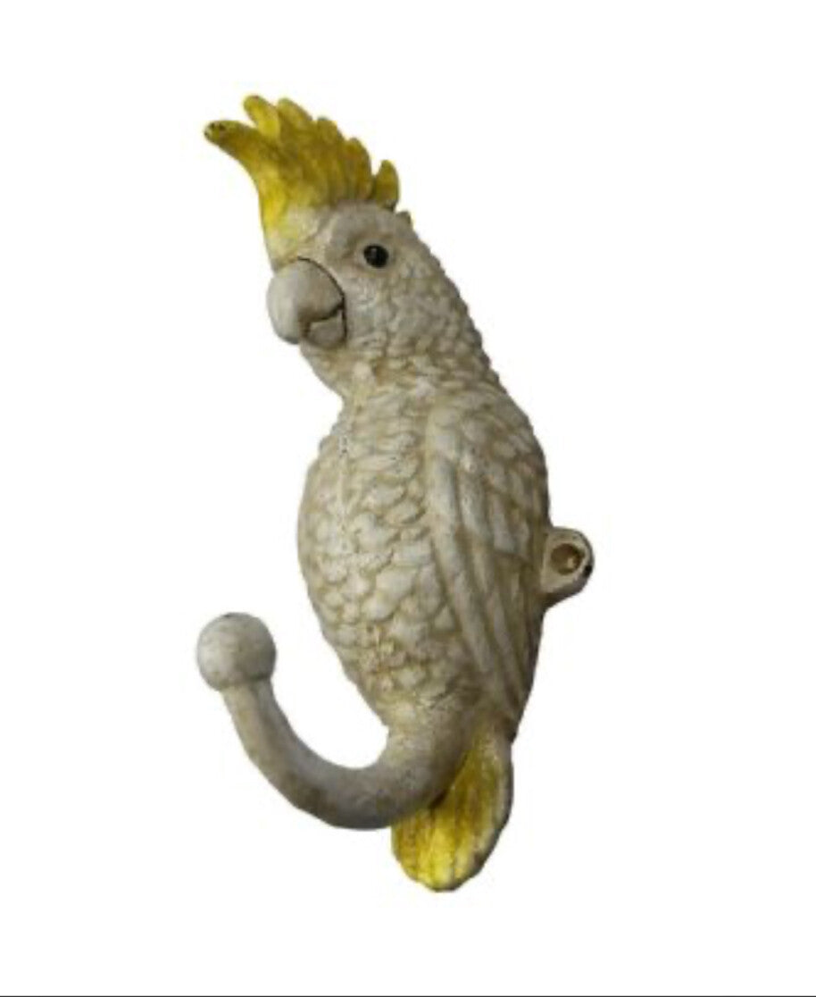Cast Iron Bird Hook Clothes Hanger - Cockatoo Galah Magpie Rosella Kookaburra