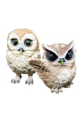 BARN OWL SET OF 2 GARDEN ~STATUE ~ ORNAMENT ~ FIGURINE ~ HOME DECOR FIGURINE