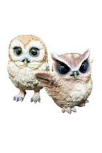 BARN OWL SET OF 2 GARDEN ~STATUE ~ ORNAMENT ~ FIGURINE ~ HOME DECOR FIGURINE