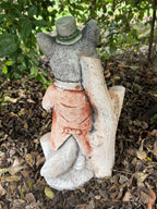 Willow Mr Todd Fox Animal Concrete Cement Garden Statue Australian Made