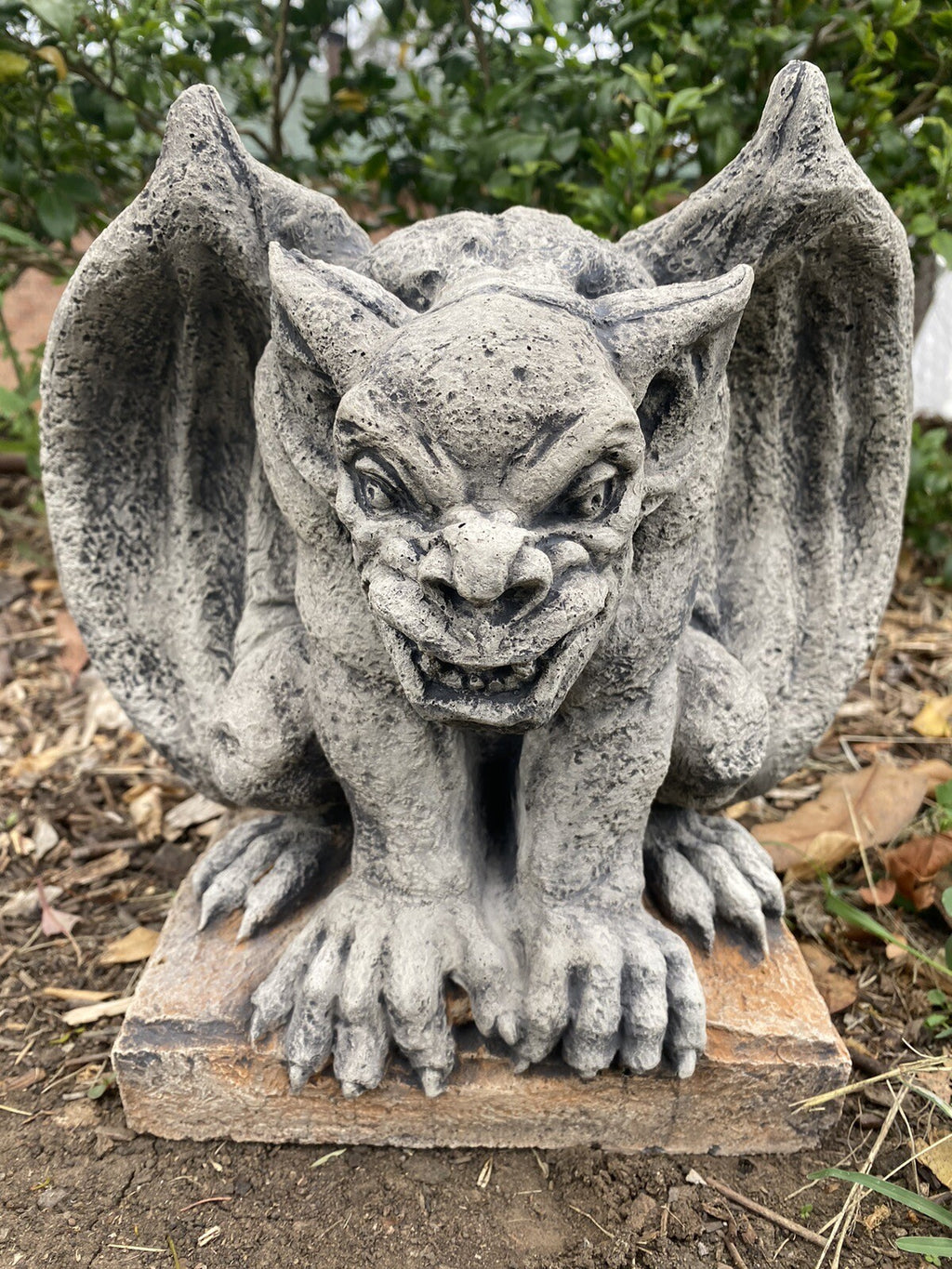 Gargoyle Garden Statue Medieval Ornament Animal Concrete Australian Made Grey