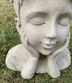 Adelpha Princess - Resin Head Planter Pot for Succulents Cactus Indoor  Plants