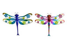 Metal Dragonfly Glow In The Dark Hanging Wall Art Garden Feature Decor
