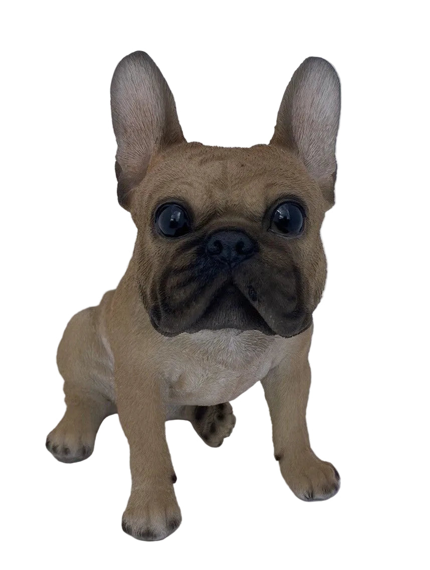 FRENCH BULLDOG FRENCHIE STATUE PUPPY DOG MEMORIAL ANIMAL GARDEN ORNAMENT
