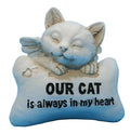CAT MEMORIAL STATUE ORNAMNET OUR CAT IS ALWAYS IN OUR HEART