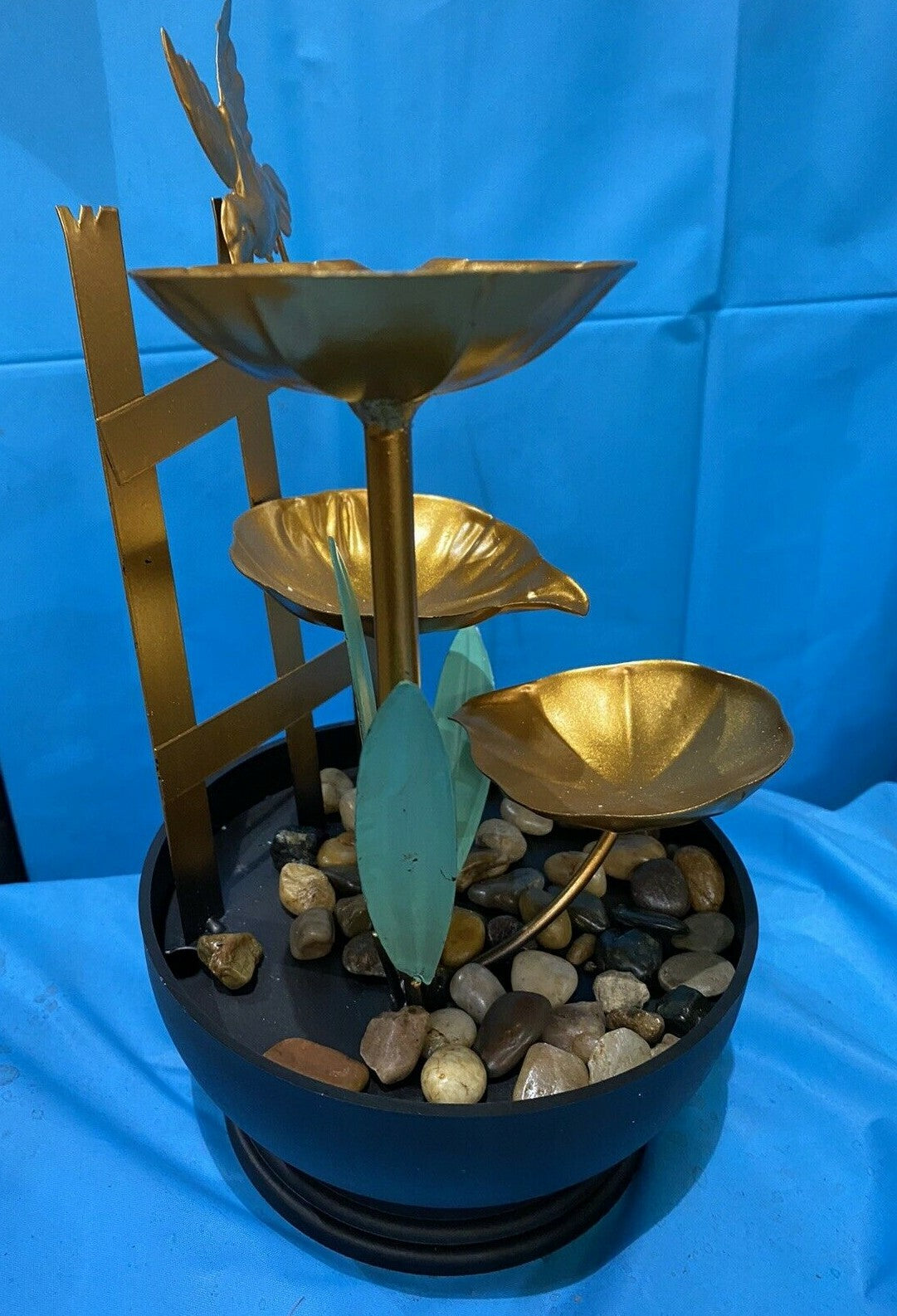 Hummingbird Garden indoor / Outdoor table top Water fountain feature Home Decor