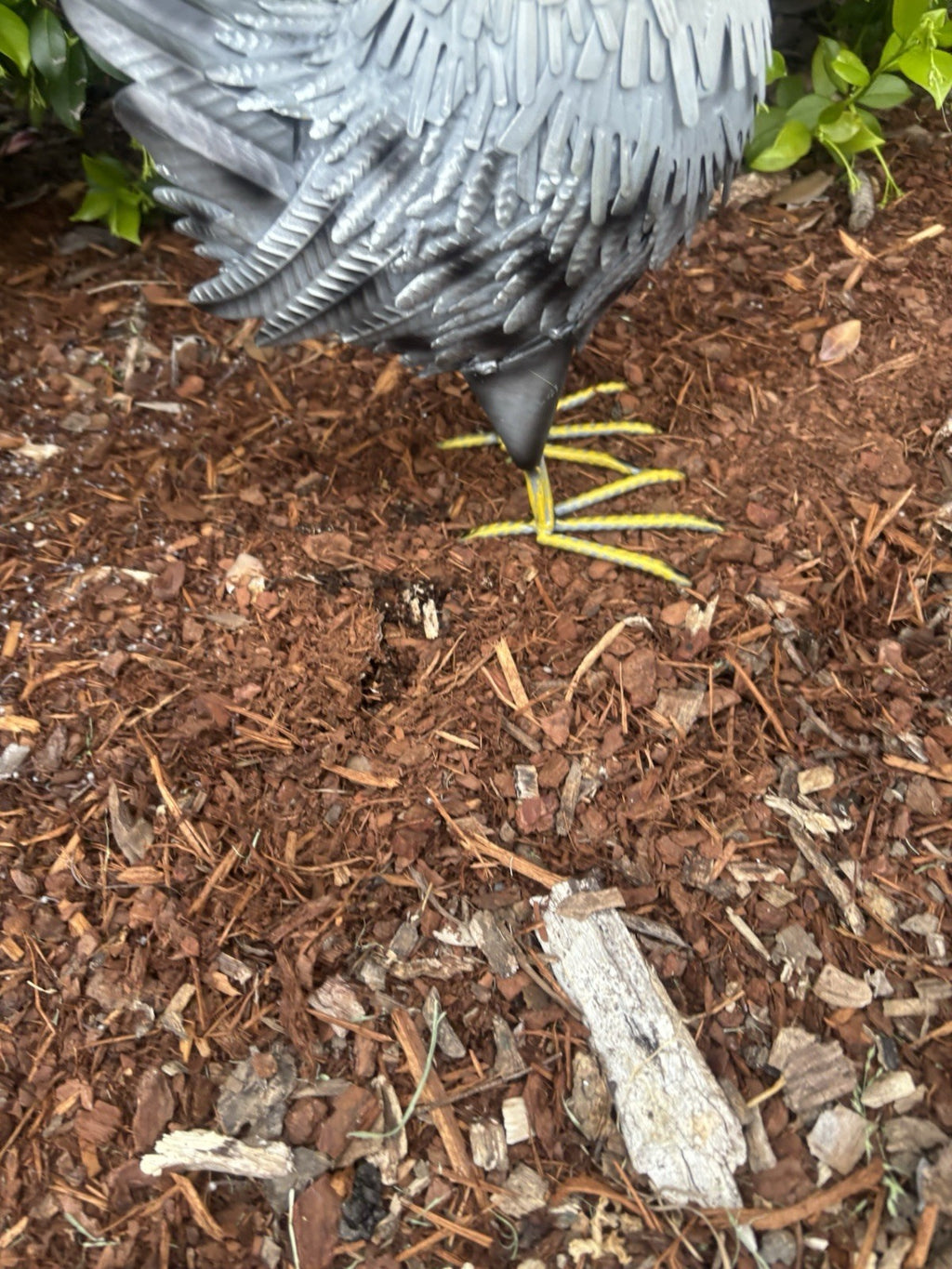 Metal Rooster Garden Statue