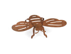 Bee Corten Statue Garden Pot Sitters Sitter Hanger Ornament Small Set of 2