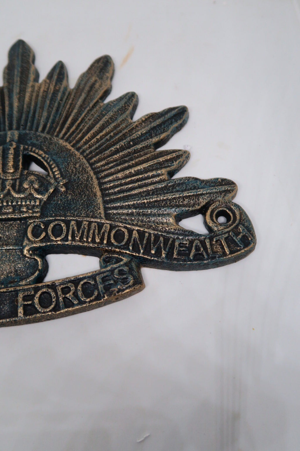 Australian Commonwealth Military Forces Cast Iron Hanging Sign Reproduction