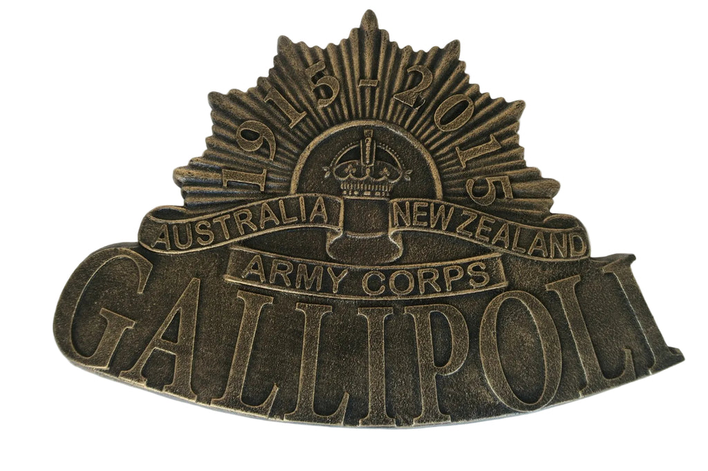 Gallipoli Australia New Zealand Army Corps Cast Iron Hanging Sign Reproduction