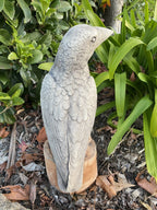 Magpie on Stump Bird Statue Ornament Animal Concrete Garden Australian Made