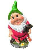 Garden Gnome Holding A Shovel Ornament Statue Sculpture