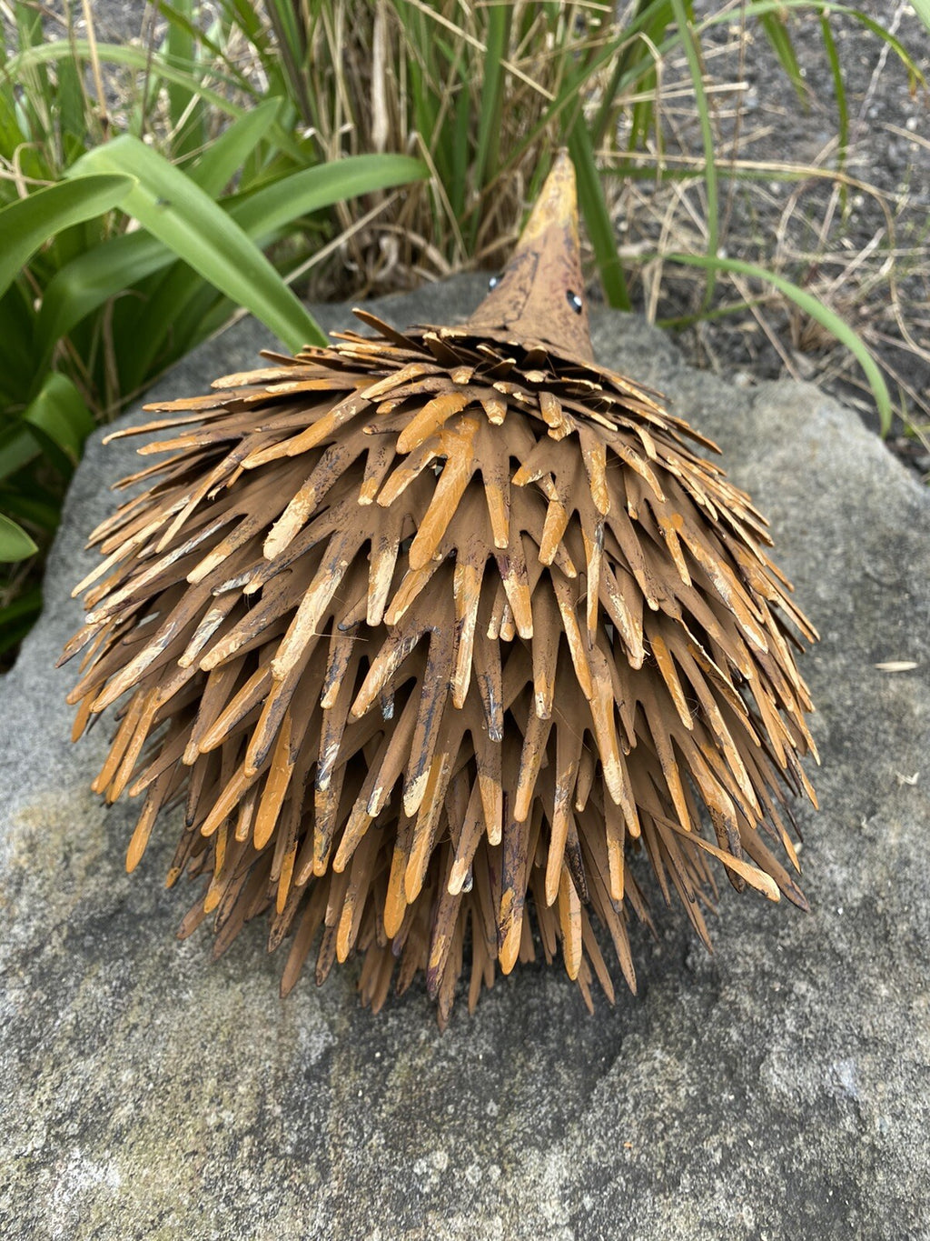 Australian Echidna Garden Art Pond Ornament Statue  Long Handcrafted Metal