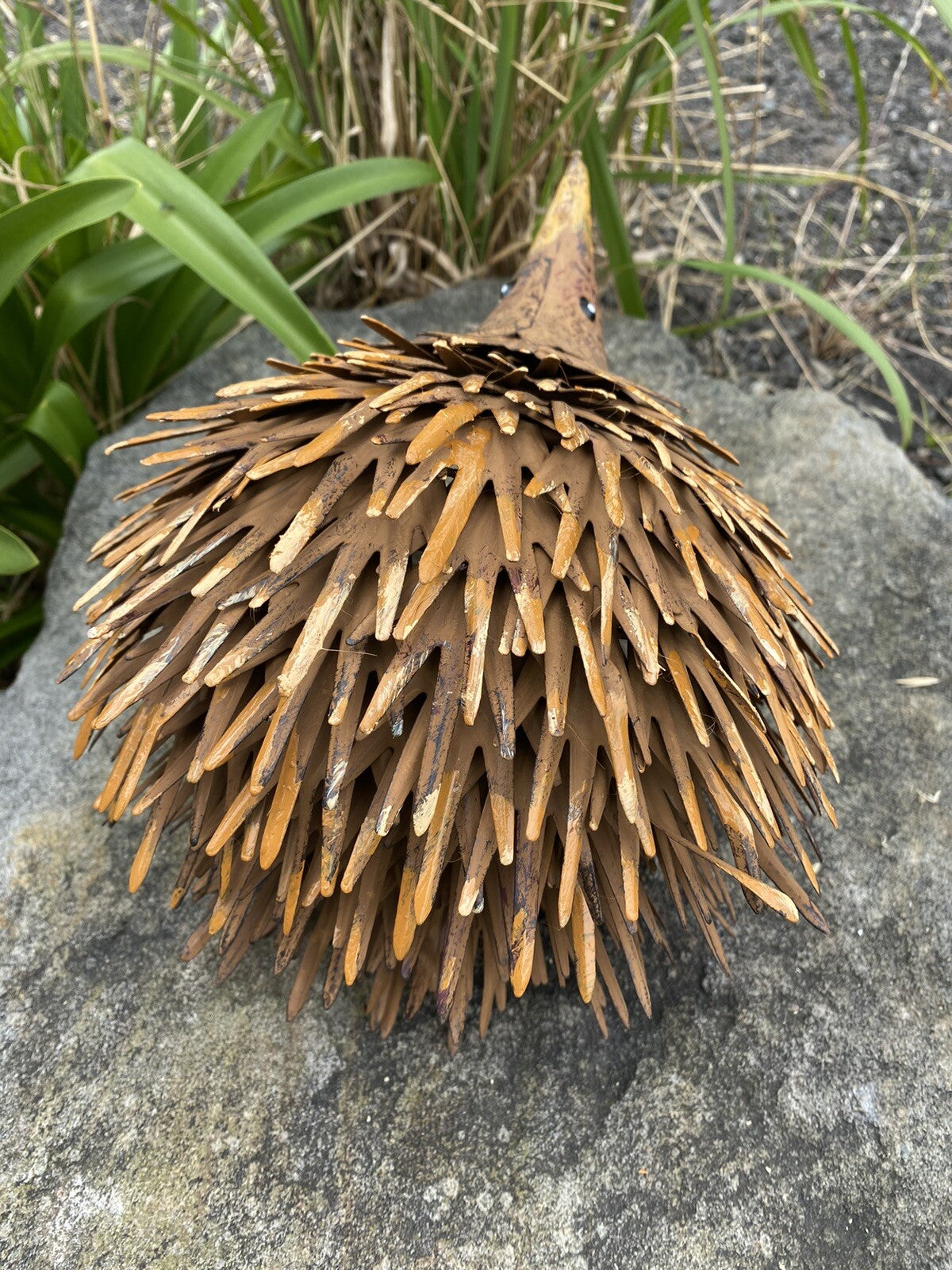 Australian Echidna Garden Art Pond Ornament Statue  Long Handcrafted Metal