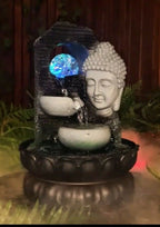 BUDDHA DRIFT WATER FEATURE FOUNTAIN INDOOR OUTDOOR BENCH TOP HOME DECOR