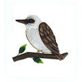 Australian Kookaburra Bird Metal Wall Art Hanger Indoor Outdoor Decor Garden
