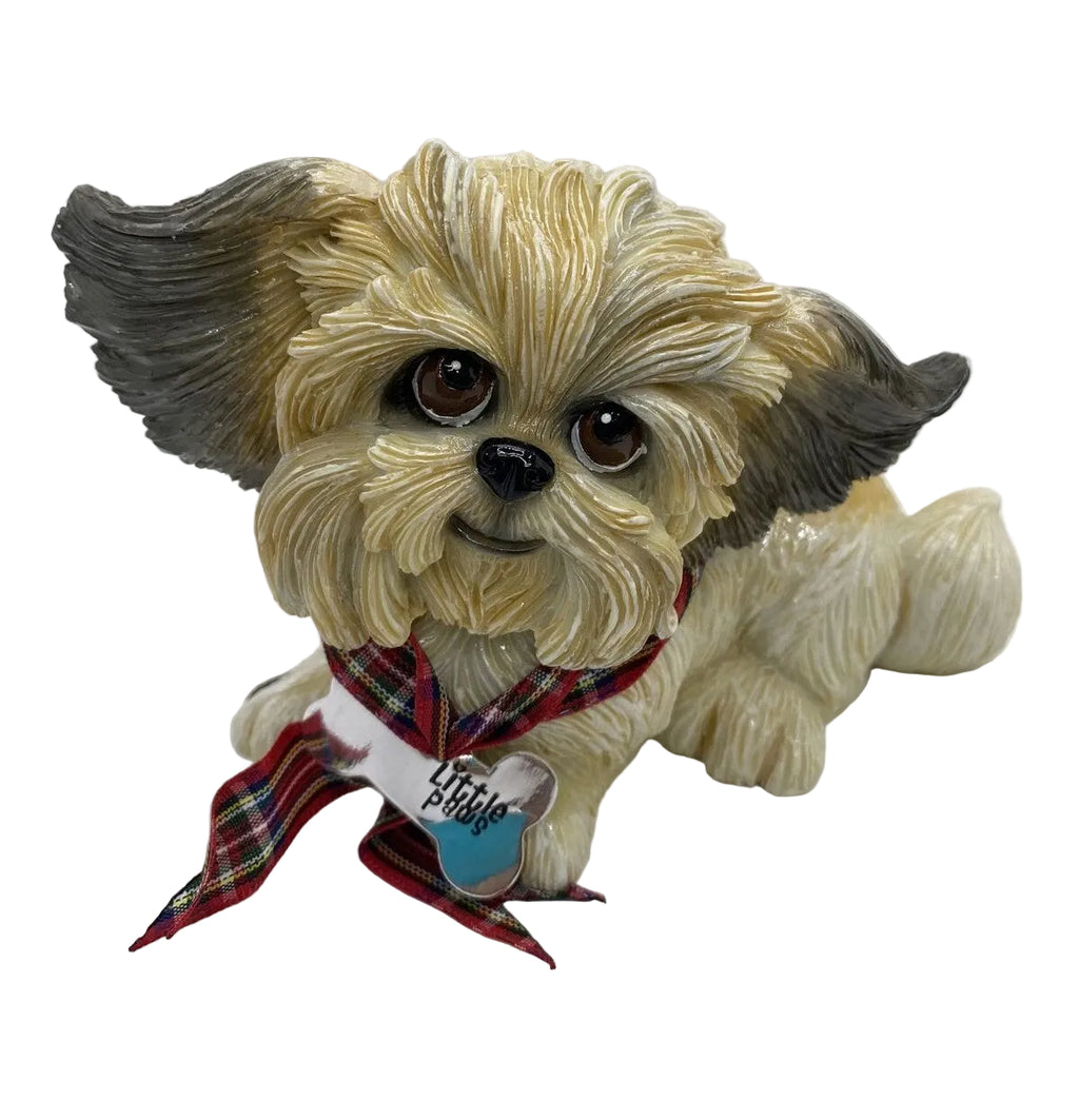 Little Paws Gizmo the Shih Tzu Dog Pet Figurine Statue~ Home Decor Ornament