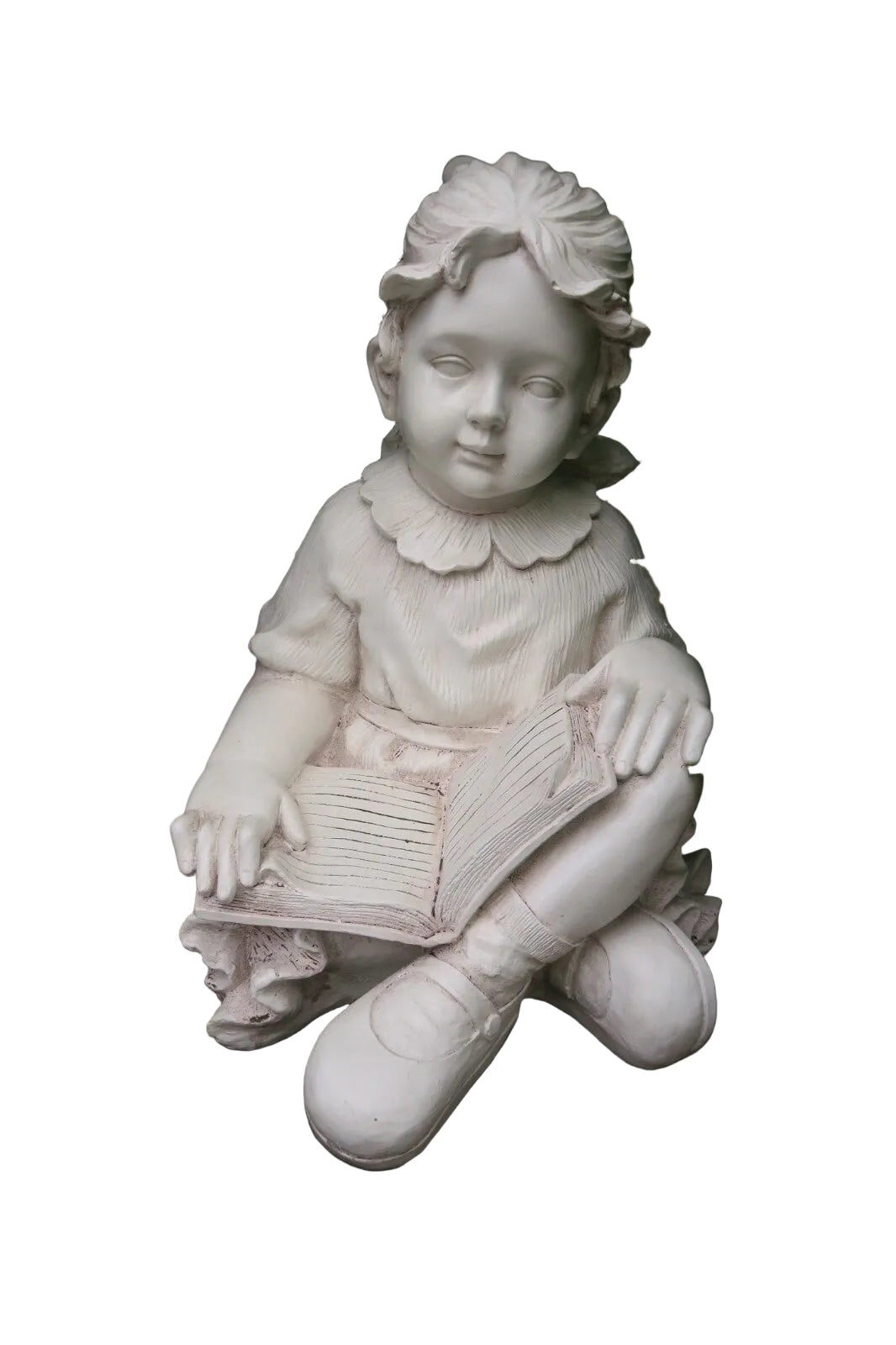 Girl Sitting Reading a Book Children Garden Statue Figurine  Ornament Children