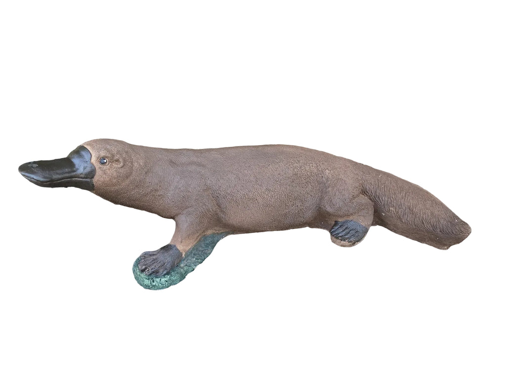 Platypus Statue Ornament Animal Concrete Cement Garden Australian Made Brown