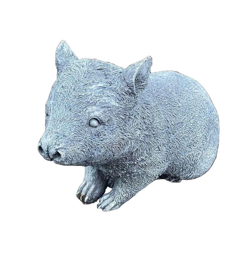 Wombat Statue Hairy Nose Ornament Animal Concrete Cement Garden Australian Made