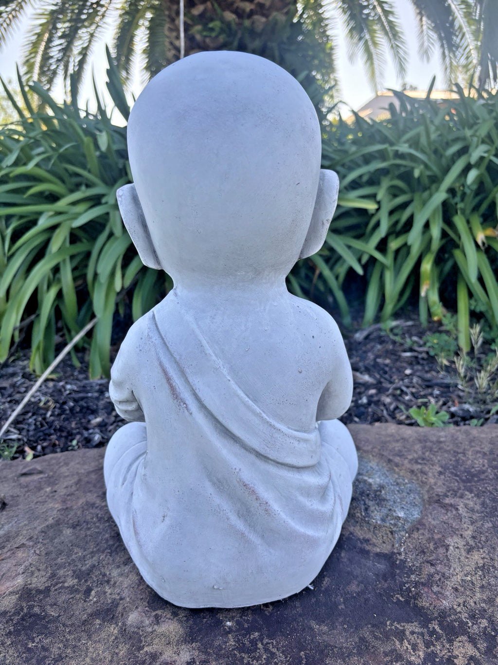 Buddha Monk Garden Statue Ornament Outdoor Decor 3 Styles Available
