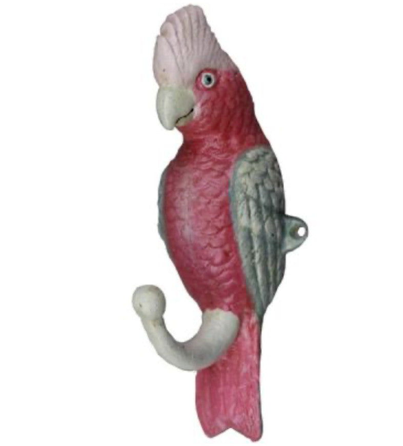 Cast Iron Bird Hook Clothes Hanger - Cockatoo Galah Magpie Rosella Kookaburra