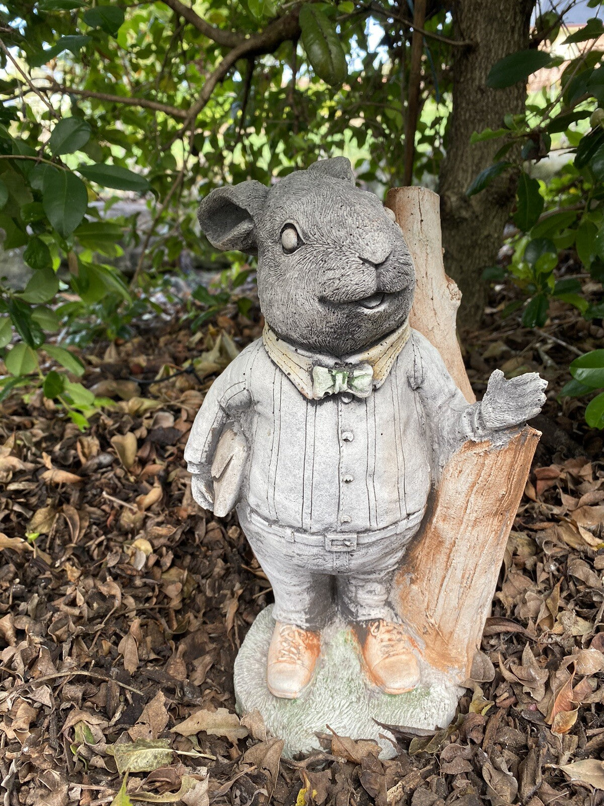 Willow Father Rabbit Concrete Cement Garden Statue Australian Made