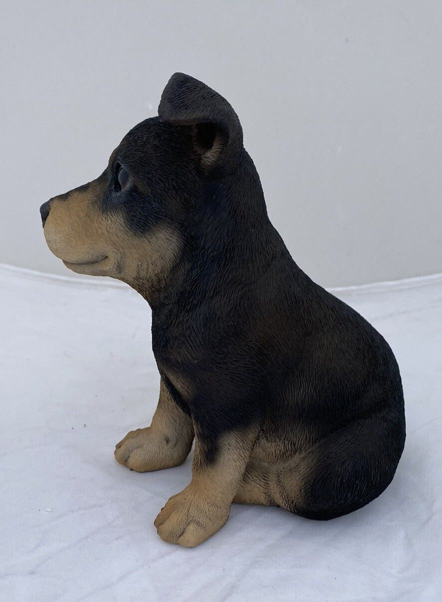 KELPIE STATUE PUPPY DOG  MEMORIAL ANIMAL GARDEN ORNAMENT SCULPTURE