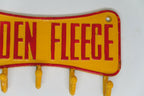 Golden Fleece Ram Cast Iron Wall Hook Key Sign  Ram Sheep  Man Cave Pub Bar New