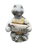 Welcome Turtle Tortoise Animal Concrete Garden Statue Ornament Australian Made
