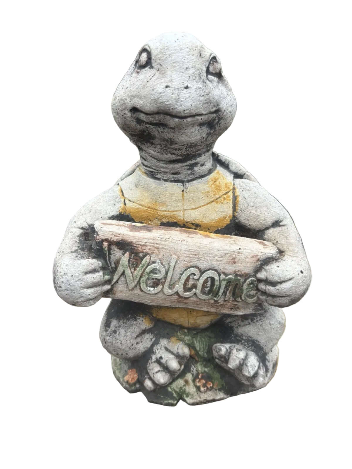 Welcome Turtle Tortoise Animal Concrete Garden Statue Ornament Australian Made