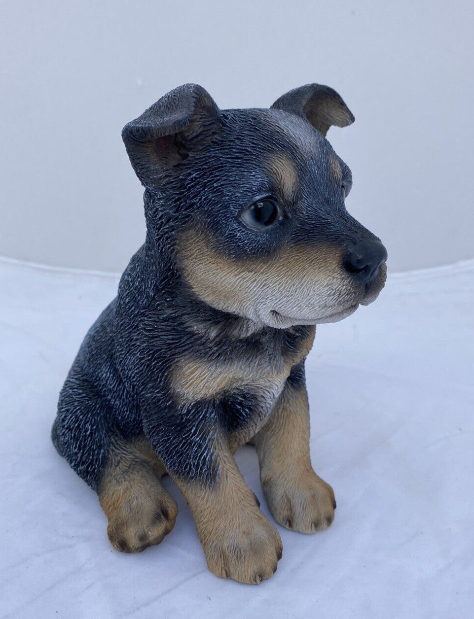 BLUE CATTLE DOG HEELER STATUE PUPPY MEMORIAL ANIMAL GARDEN ORNAMENT SCULPTURE
