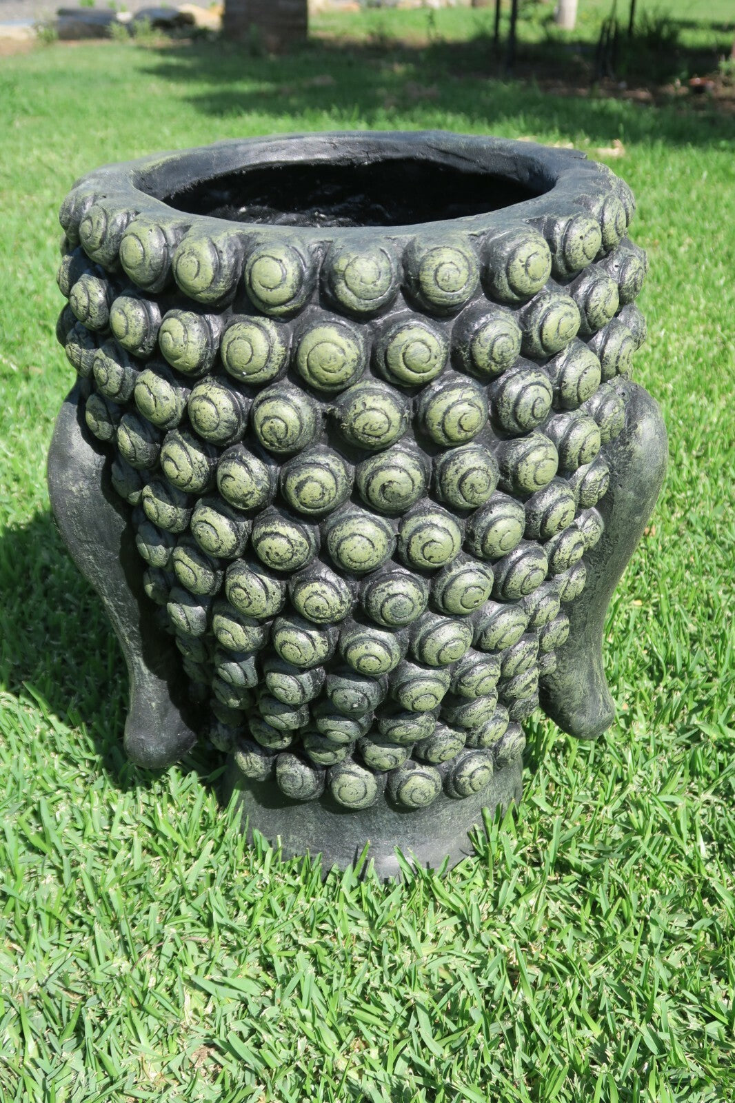 THAI BUDDHA HEAD PLANTER FLOWER POT ORNAMENT 42CM