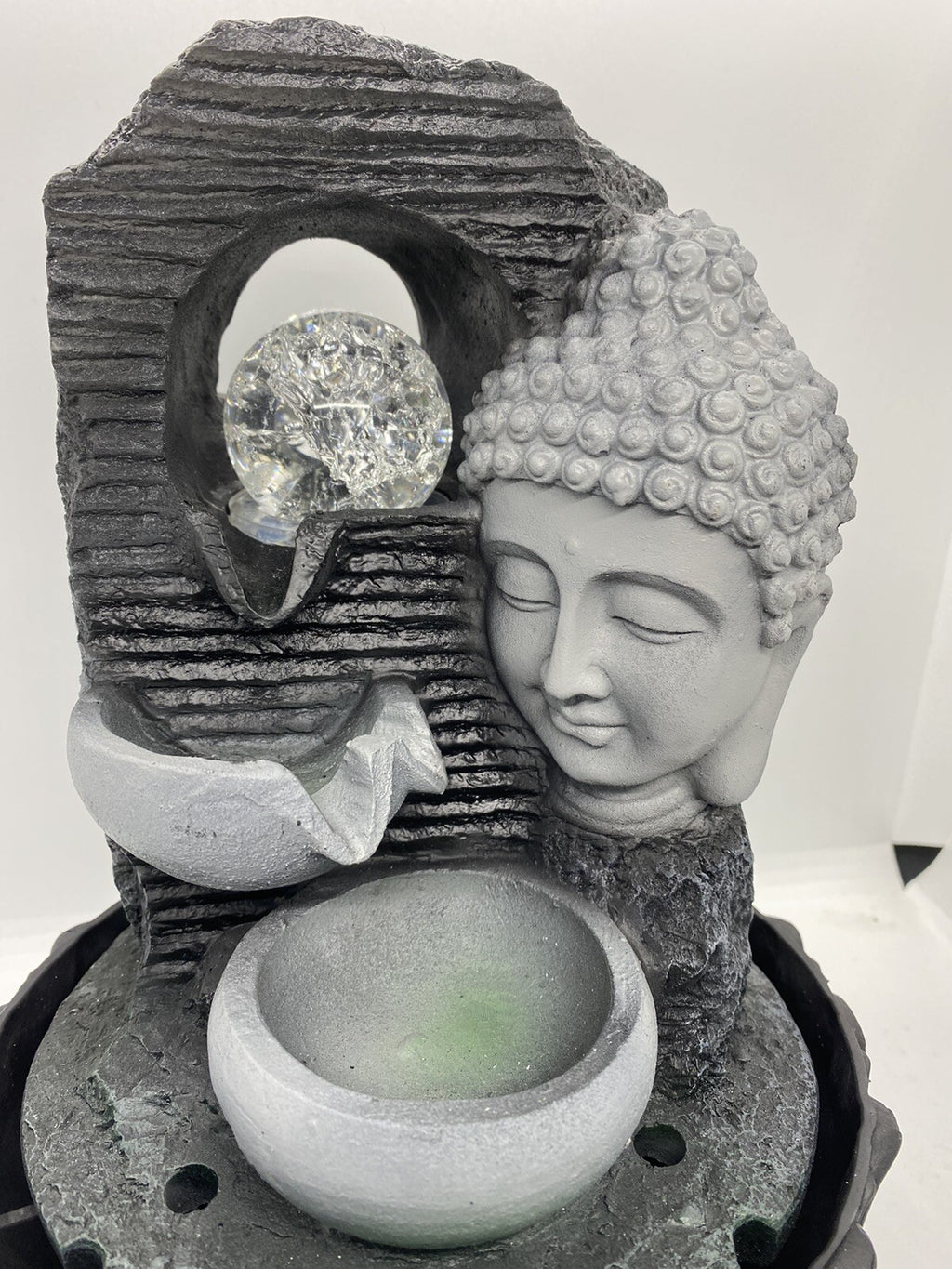 BUDDHA DRIFT WATER FEATURE FOUNTAIN INDOOR OUTDOOR BENCH TOP HOME DECOR
