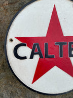 Caltex  Iron Sign Retro Man Cave Shed Garage Reproduction 25 cm